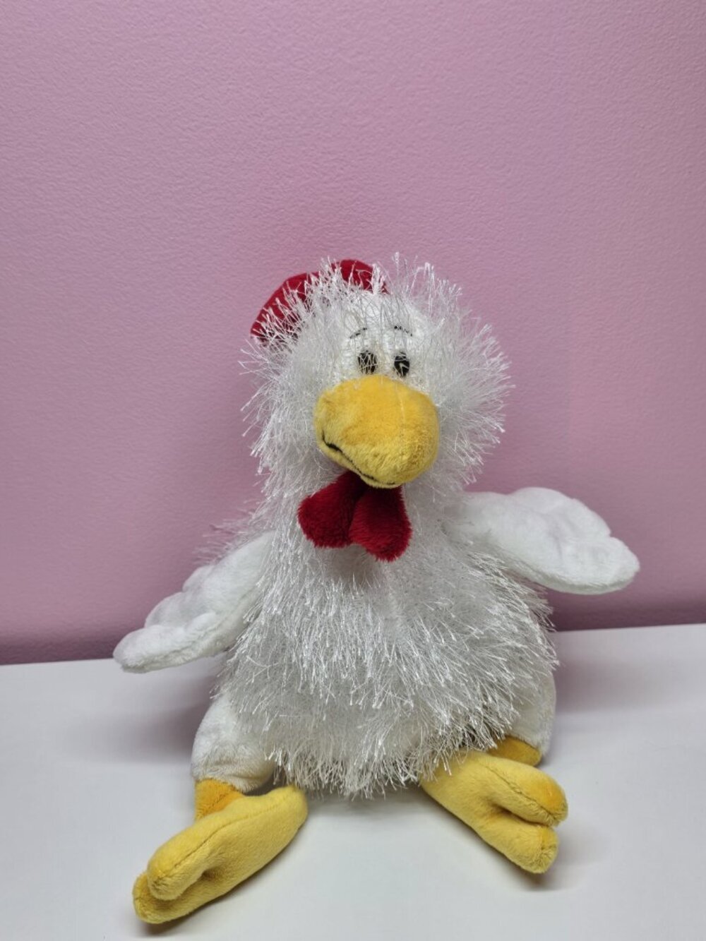 GANZ Webkinz White Chicken HM205 No Code- Retired